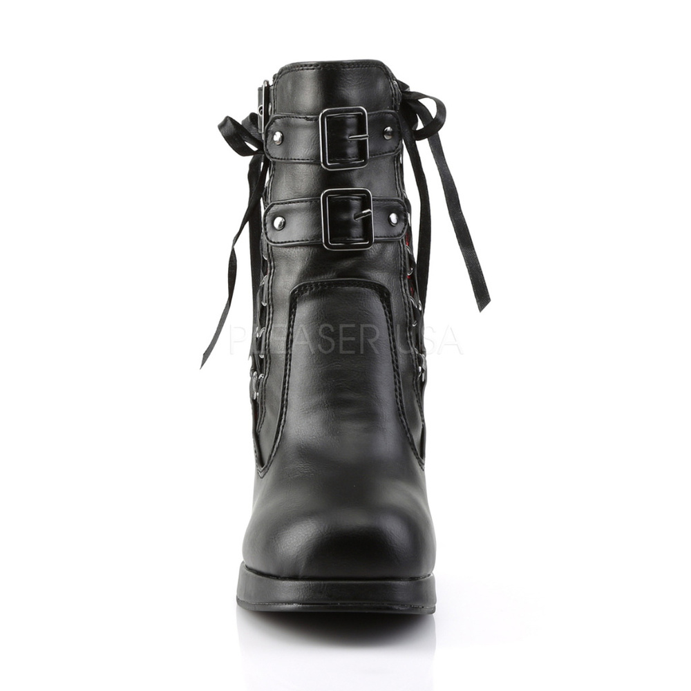 Gothic Platform Lace High Heel Ankle Boots - Picture 4 of 5
